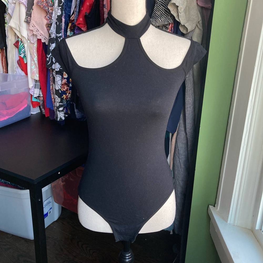 Women's BodyRage Bodysuit Size M Black